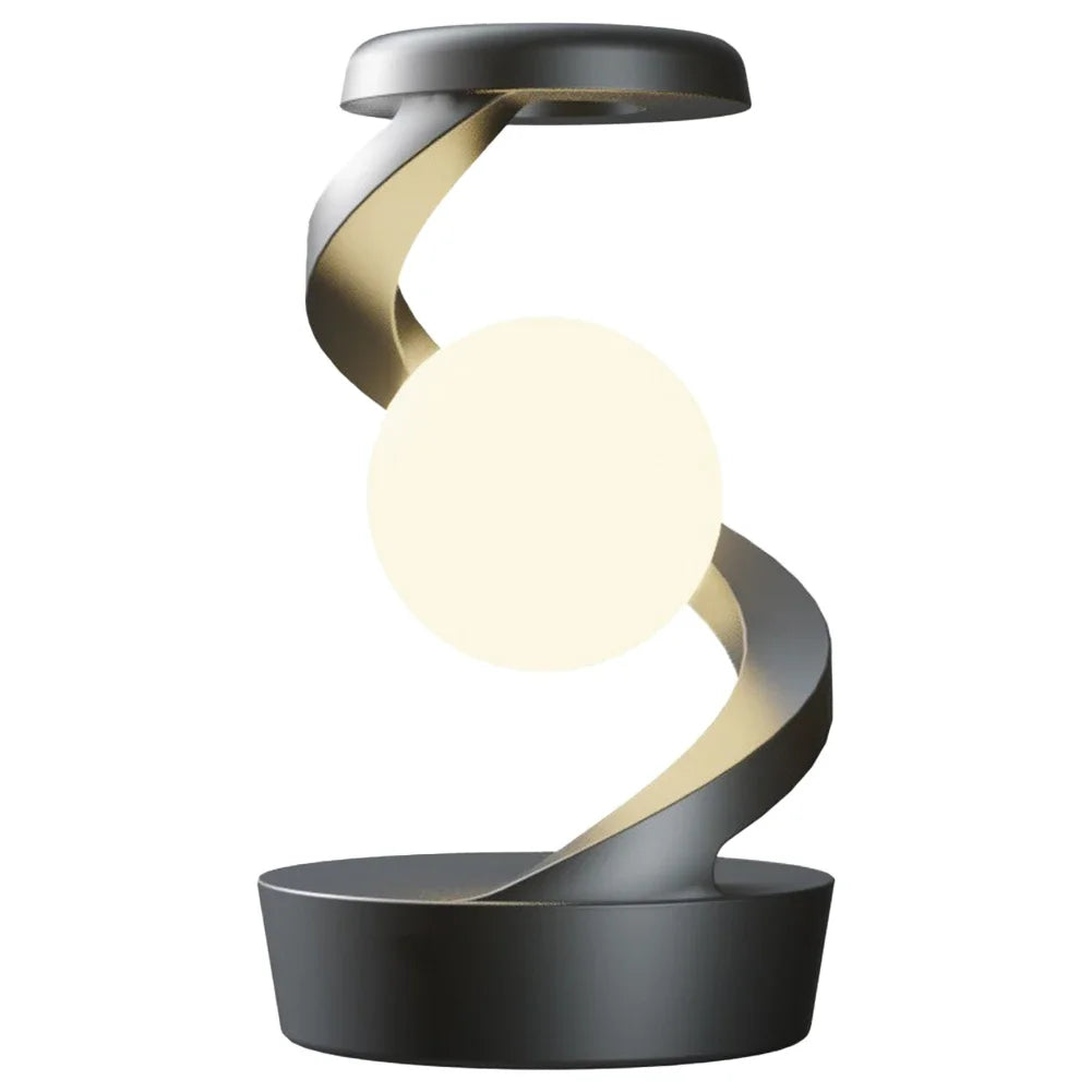 Levitate Your Space: 3D RGB Floating Moon Lamp with Wireless Phone Charger